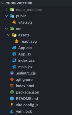 react vite scaffolding